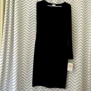Lularoe Debbie long sleeve black dress